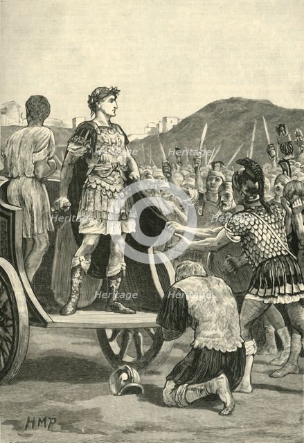 'Caesar Addressing the Malcontent Legions in the Campus Martius', 1890.   Creator: Unknown.