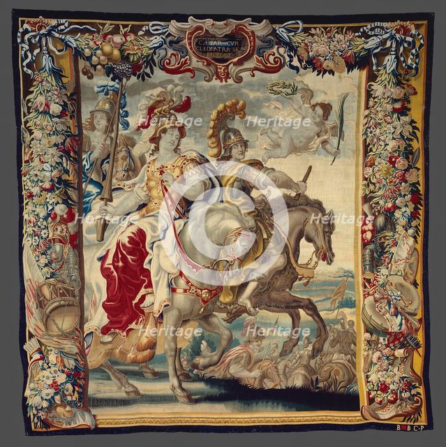 Caesar and Cleopatra Enjoying Themselves from The Story of Caesar and Cleopatra, Flanders, c1680. Creator: Gerard Peemans.