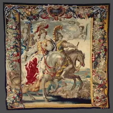 Caesar and Cleopatra Enjoying Themselves from The Story of Caesar and Cleopatra, Flanders, c1680. Creator: Gerard Peemans