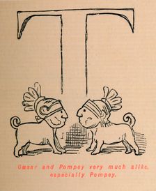 Caesar and Pompey very much alike especially Pompey 1852. Artist: John Leech