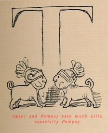 Caesar and Pompey very much alike especially Pompey 1852. Artist: John Leech