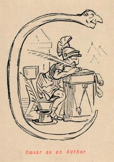 Caesar as an Author 1852. Artist: John Leech