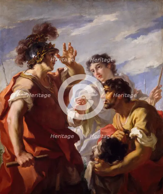 Caesar Before Alexandria, 1724-25.  Creator: Giovanni Antonio Pellegrini.
