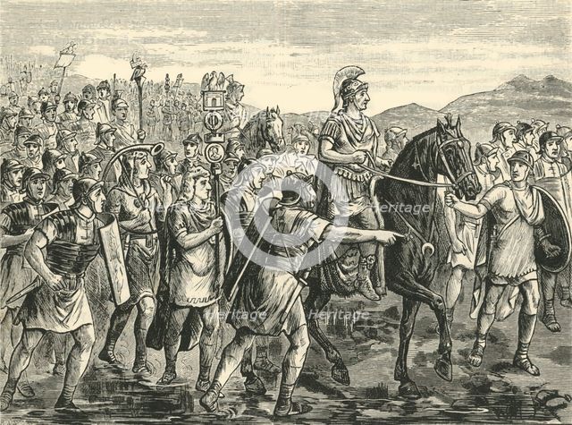 'Caesar Crossing the Rubicon', 1890.   Creator: Unknown.