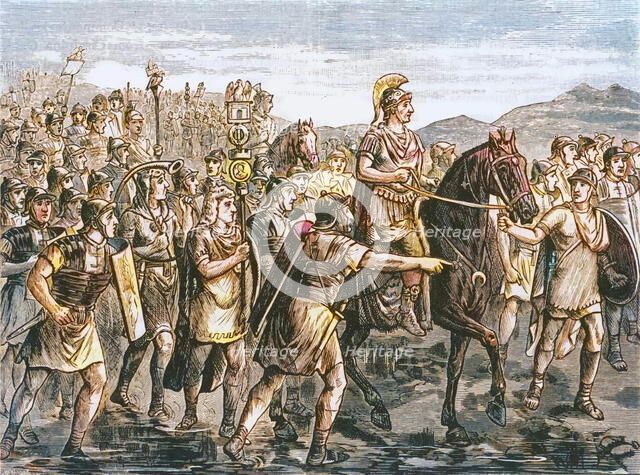 'Caesar Crossing the Rubicon', 1890.   Creator: Unknown.