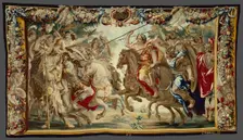 Caesar Defeats the Troops of Pompey from The Story Caesar and Cleopatra, Flanders, c. 1680. Creator: Gerard Peemans