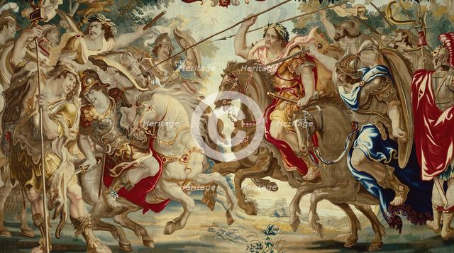 Caesar Defeats the Troops of Pompey from The Story Caesar and Cleopatra, Flanders, c. 1680. Creator: Gerard Peemans.