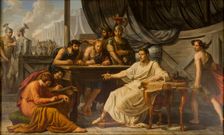 Caesar Dictates His Commentaries, 1812. Creator: Filippo Pelagio, Palagi