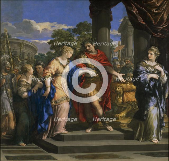 Caesar Restoring Cleopatra to the Throne of Egypt, 1637. Creator: Cortona, Pietro da (1596-1669).