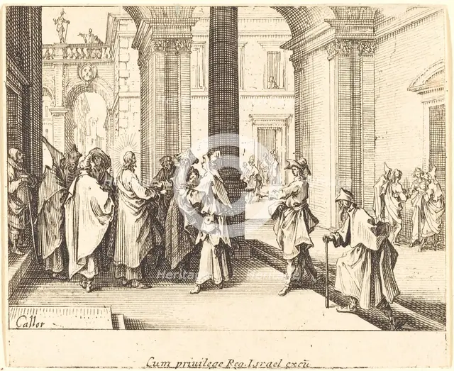 Caesar's Coin, 1635. Creator: Jacques Callot.