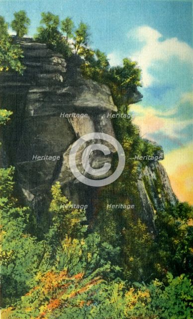 'Caesar's Head, Altitude 3,227 Feet, Highest Point in South Carolina', 1942. Creator: Unknown.
