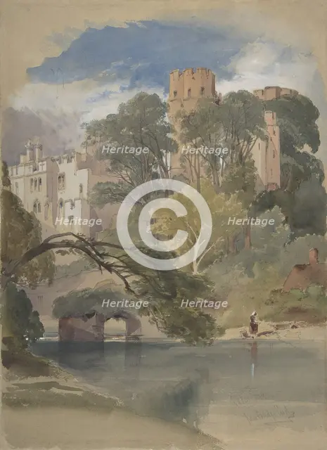Caesar's Tower, Warwick Castle, ca. 1850. Creator: William Callow.