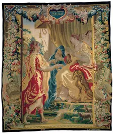 Caesar Sends a Messenger to Cleopatra from The Story of Caesar and Cleopatra, Flanders, c. 1680. Creator: Willem van Leefdael