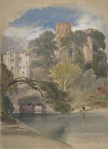 Caesar's Tower, Warwick Castle, ca. 1850. Creator: William Callow