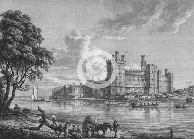 'Caernarvon Castle', 1778. Artist: William Watts.