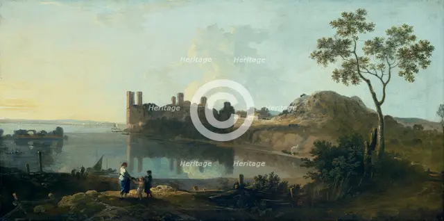 'Caernarvon Castle', 1733-1782. Creator: Richard Wilson.