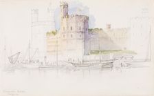 Caernarvon Castle, 1899. Creator: George Elbert Burr