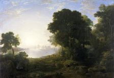 Caernarvon Castle 1815-1819. Artist: Anthony Vandyke Copley Fielding