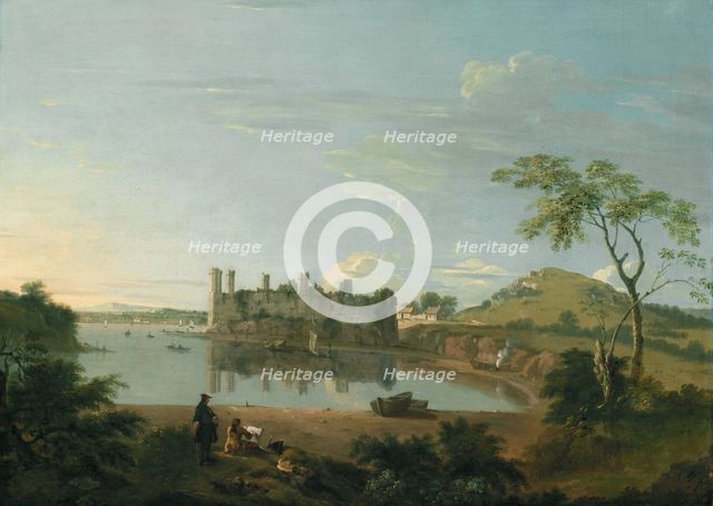 Caernarvon Castle, between 1744 and 1745. Creator: Richard Wilson.