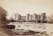 Caernarvon Castle from the West, between 1870 and 1880. Creator: James Valentine
