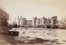 Caernarvon Castle from the West, between 1870 and 1880. Creator: James Valentine