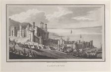 Caernarvon, from "Remarks on a Tour to North and South Wales, in the year 1797, November 2, 1799. Creator: John Hill