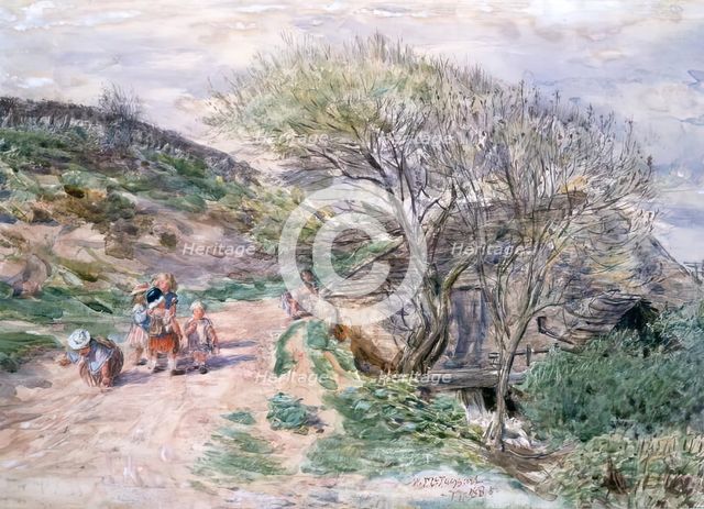 Caernazrie Mill, Springtime (Batty's Den), 1885. Creator: William McTaggart.