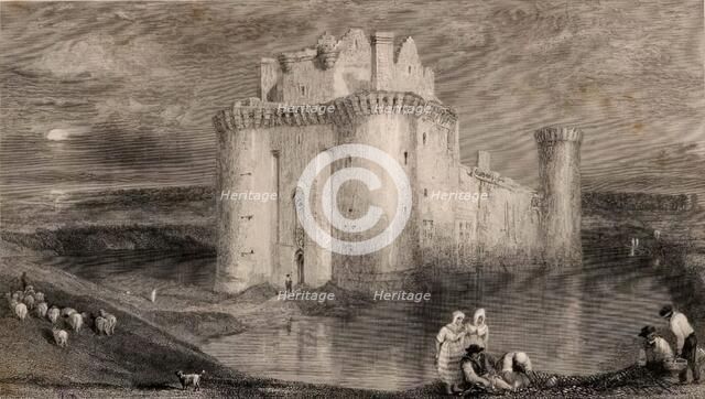 Caerlaverock Castle, 1833. Creator: Edward Goodall.