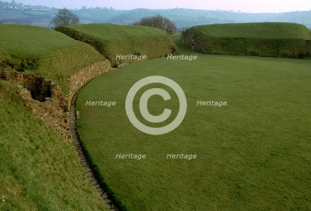 Caerleon Roman amphitheatre, 1st century. Artist: Unknown