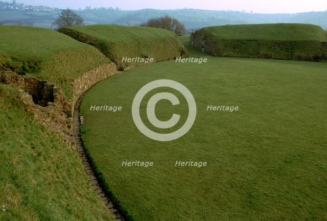 Caerleon Roman amphitheatre, 1st century. Artist: Unknown