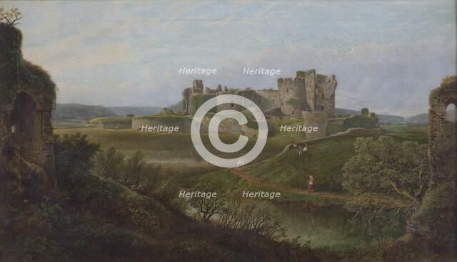 'Caerphilly Castle', 1834-1889. Artist: Thomas Waters