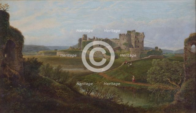 'Caerphilly Castle', 1834-1889. Creator: Thomas Waters.
