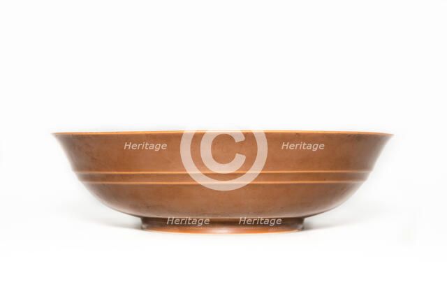 Cafe au lait monochrome bowl, 1736-1795. Artist: Unknown.