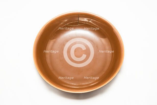 Cafe au lait monochrome bowl, 1736-1795. Artist: Unknown.