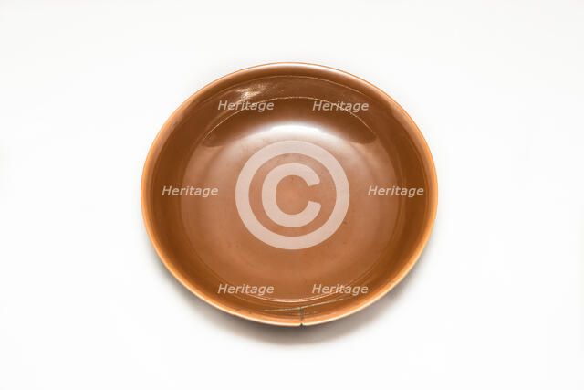 Cafe au lait monochrome bowl, 1736-1795. Artist: Unknown.