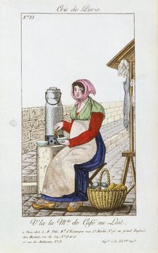 Café-au-lait seller, 1826