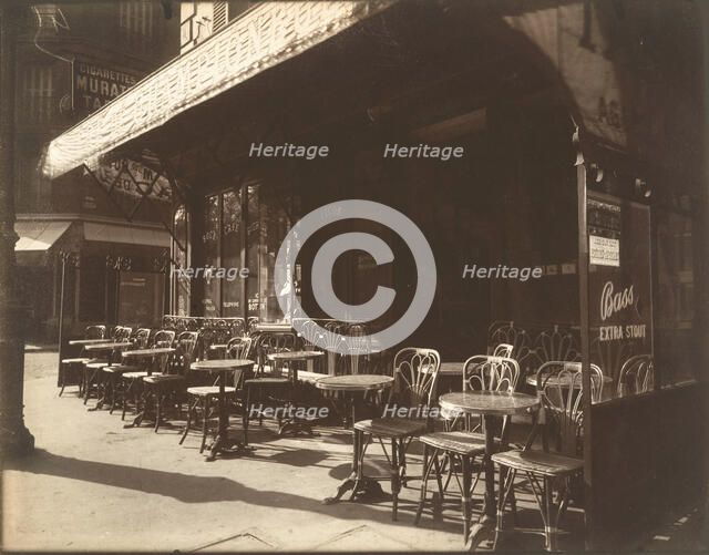 Café, Avenue de la Grande-Armée , 1924-1925. Creator: Atget, Eugène (1857-1927).