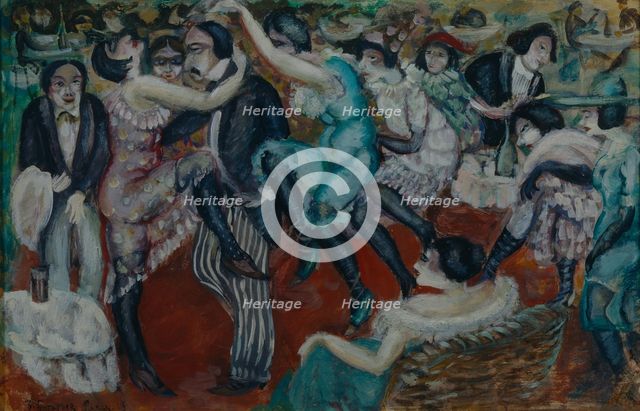 Café chantant, 1913. Artist: Grigoriev, Boris Dmitryevich (1886-1939)