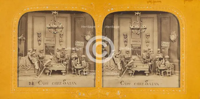 Cafe Chez Satan, 1860s. Creator: Adolphe Block.