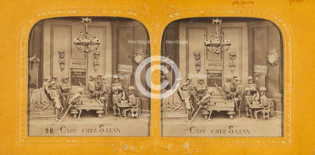 Cafe Chez Satan, 1860s. Creator: Adolphe Block.