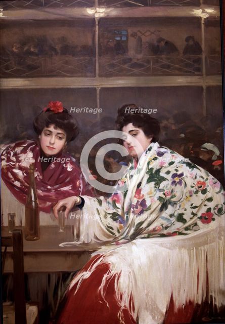  'Café-concert', Oil, 1901 by Ramon Casas.