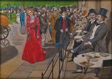 Café Kranzler - Unter den Linden in Berlin, c1890. Creator: Skarbina, Franz (1849-1910)