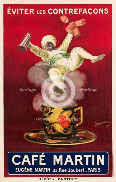 Café Martin, 1921. Creator: Cappiello, Leonetto (1875-1942).