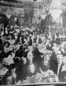 Cafe, New Year's Eve, between c1910 and c1915. Creator: Bain News Service