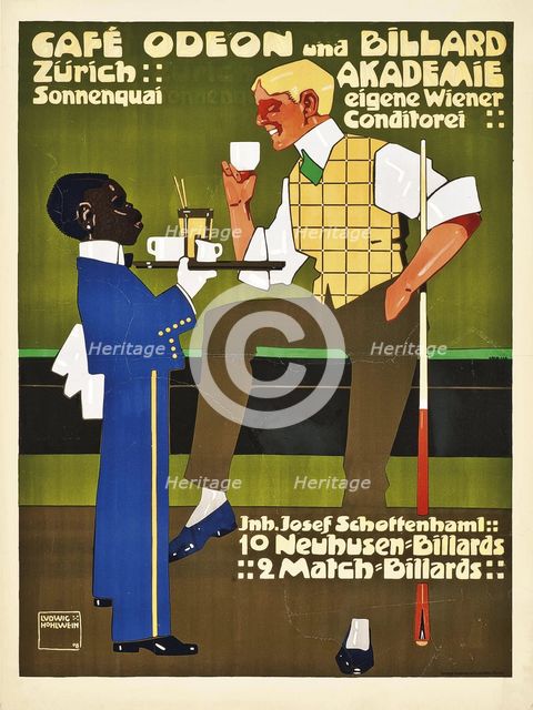 Café Odeon, 1908. Creator: Hohlwein, Ludwig (1874-1949).