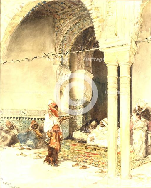Cafe of the Swallows, 1867/8. Creator: Mariano Jose Maria Bernardo Fortuny y Carbo.