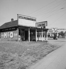 Cafe on U.S. 99, formerly the "Oasis", Centralia, Lewis County, Washington, 1939. Creator: Dorothea Lange