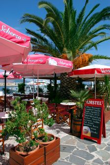 Cafe, Sami, Kefalonia, Greece. Creator: Peter Thompson