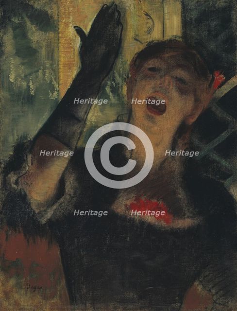 Café Singer, 1879. Creator: Edgar Degas.