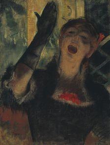 Café Singer, 1879. Creator: Edgar Degas